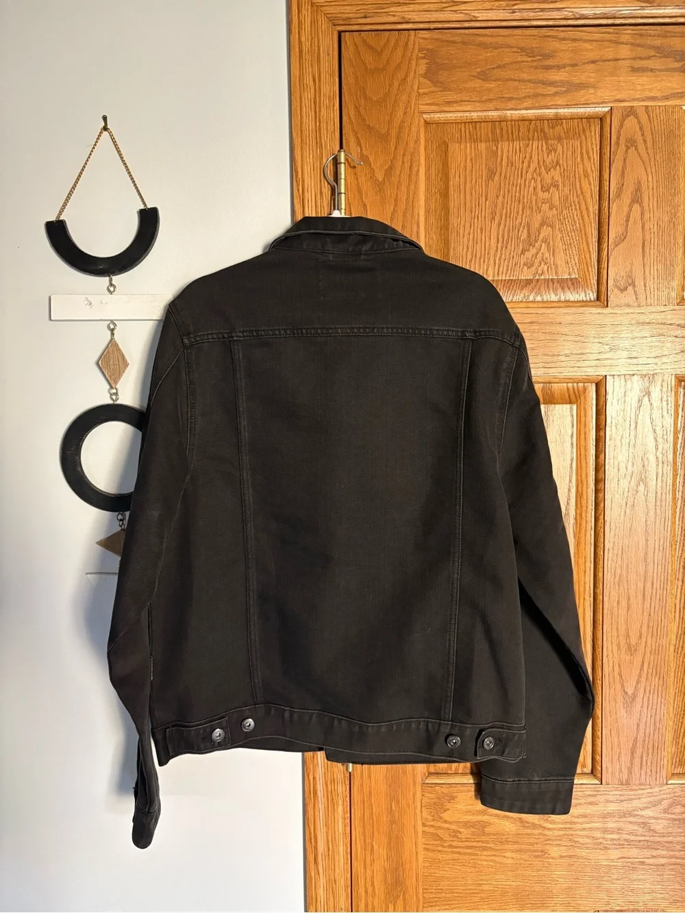 Brooklyn Cloth Black Button-Front Denim Jacket